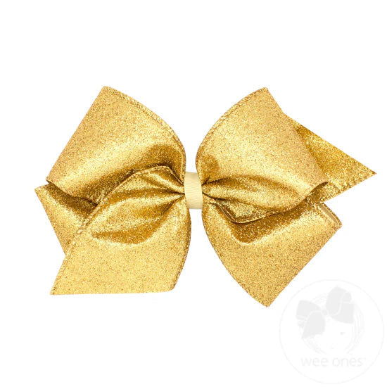 King Gold Glitter Bow