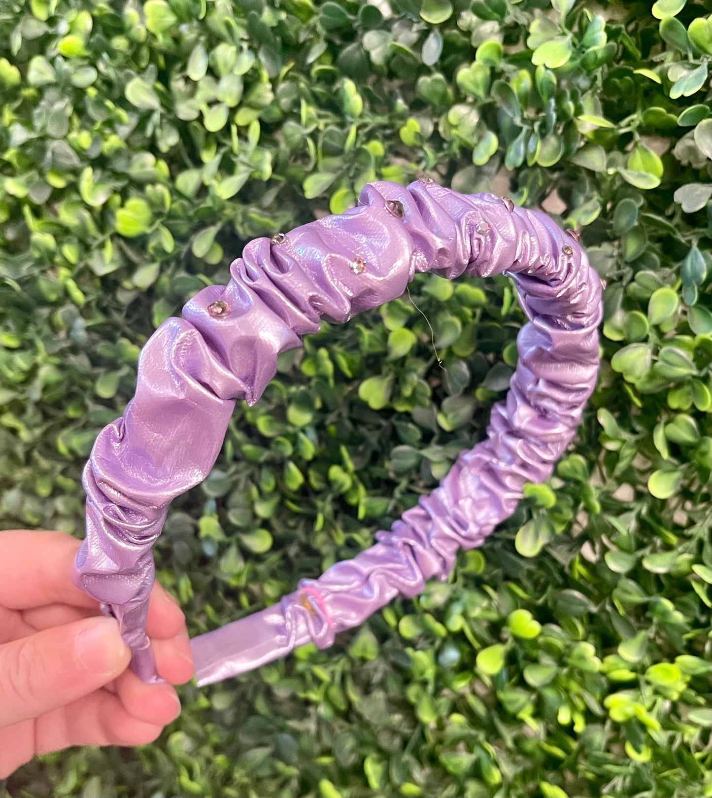 Purple Crinkle Headband