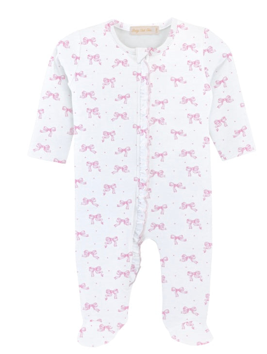 Tiny Pretty Bows Zip Footie