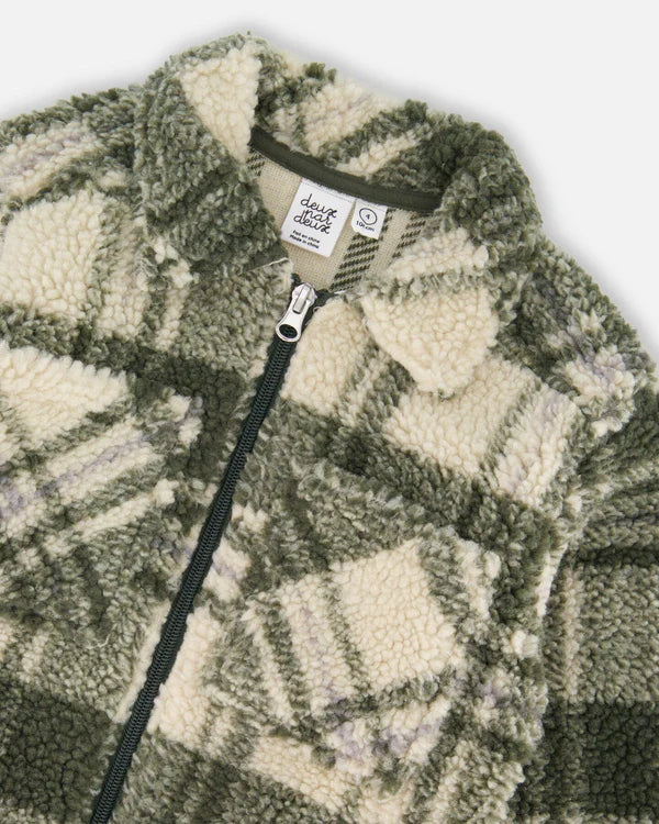 Sherpa Plaid Overshirt