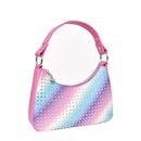 Ombre Rhinestone Mini Crescent Bag