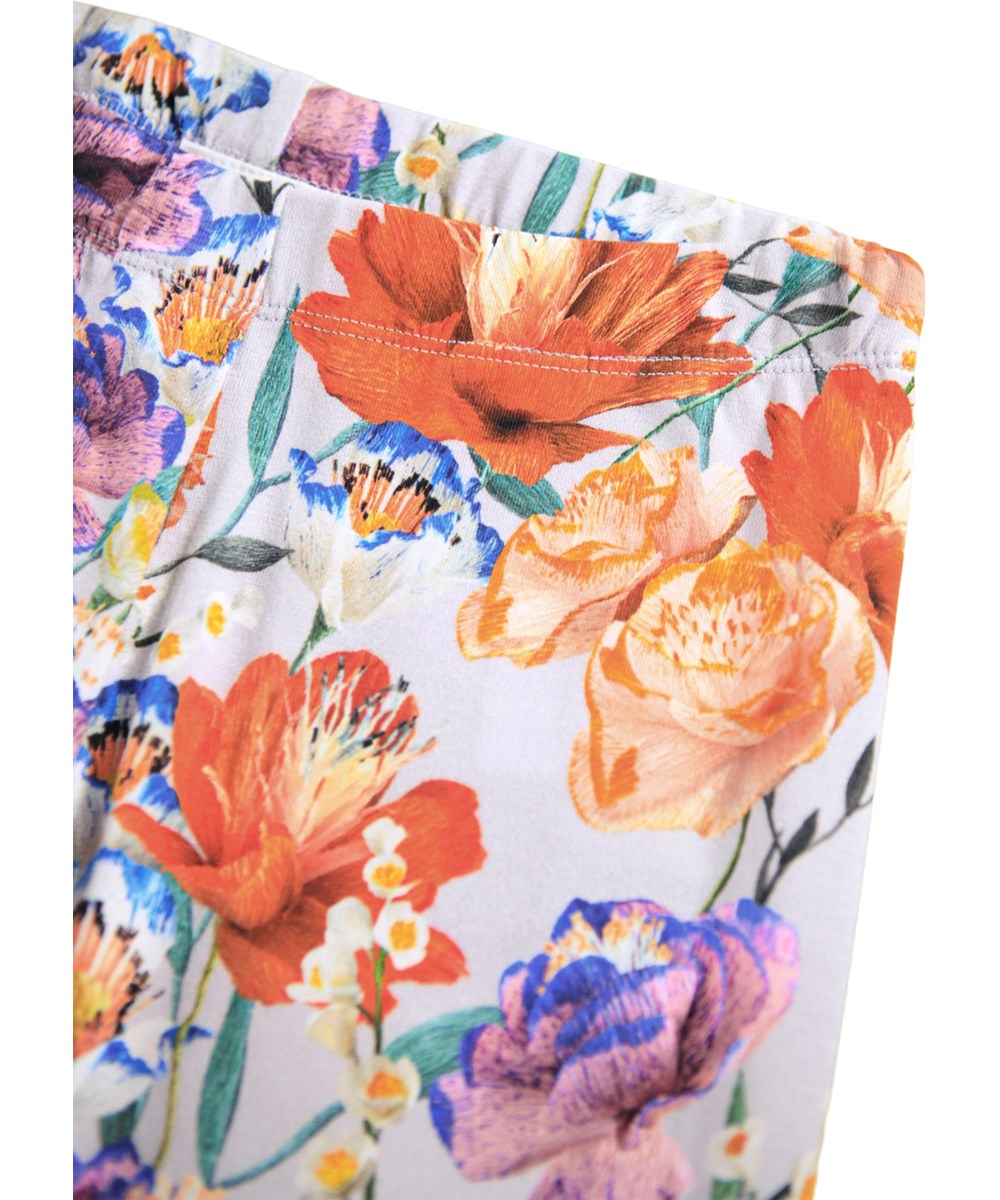 Niki Paper Flowers Purple Legging