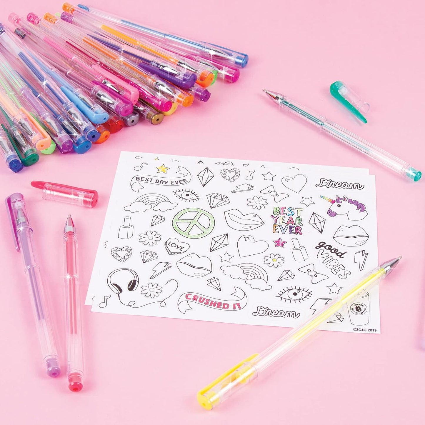 30 PIECE SCENTED GEL PEN SET