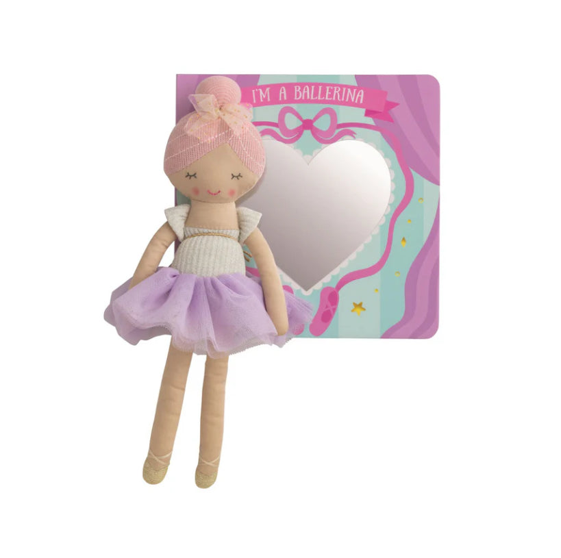 Pink Ballet Book and Doll plush