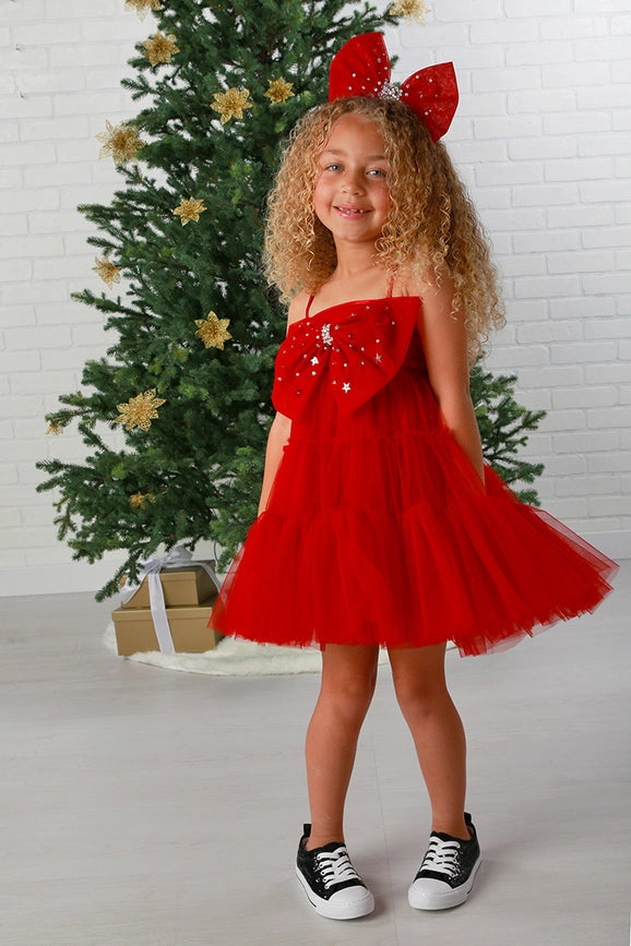 Ruby Bow Babydoll Dress