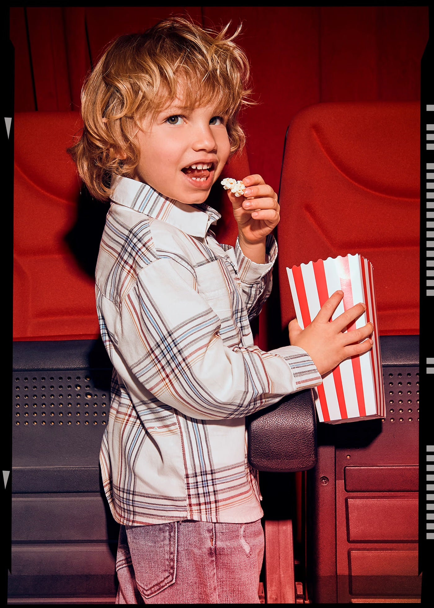 Blue & Rust Plaid Shirt