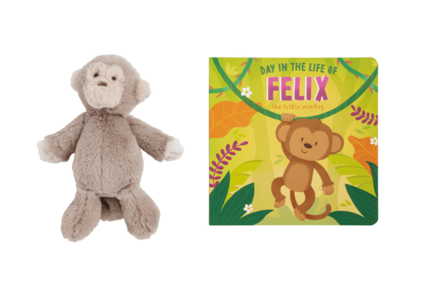 Monkey Book with Plush