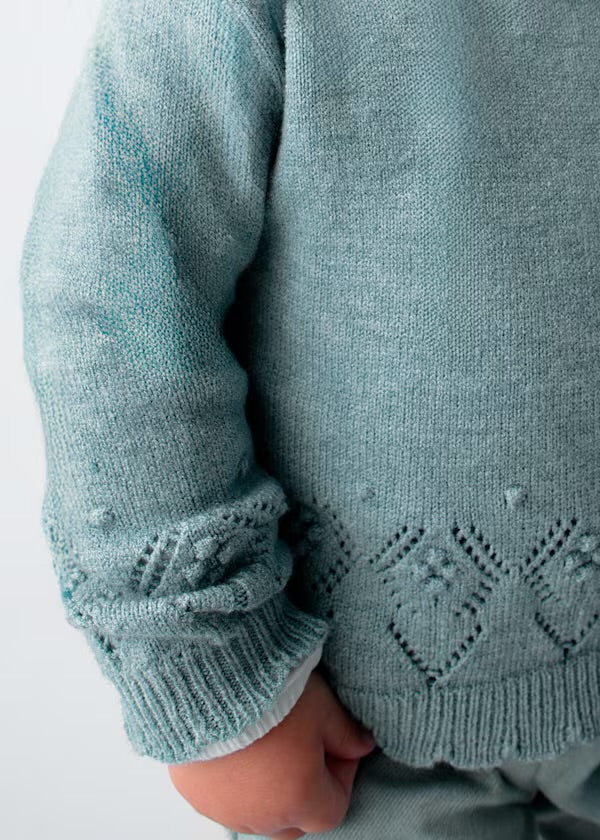 Bluebell Openwork Knit Sweater