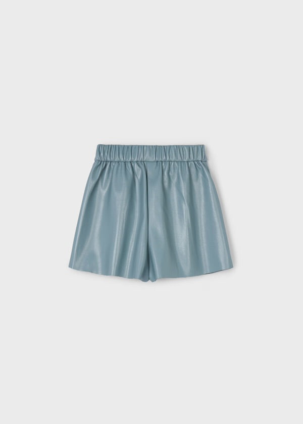 Sage Leather Shorts
