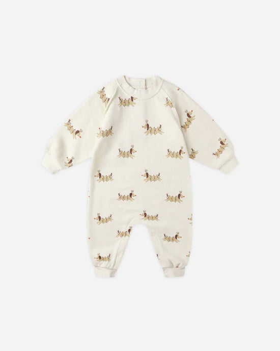 Raglan Jumpsuit || Christmas Dogs