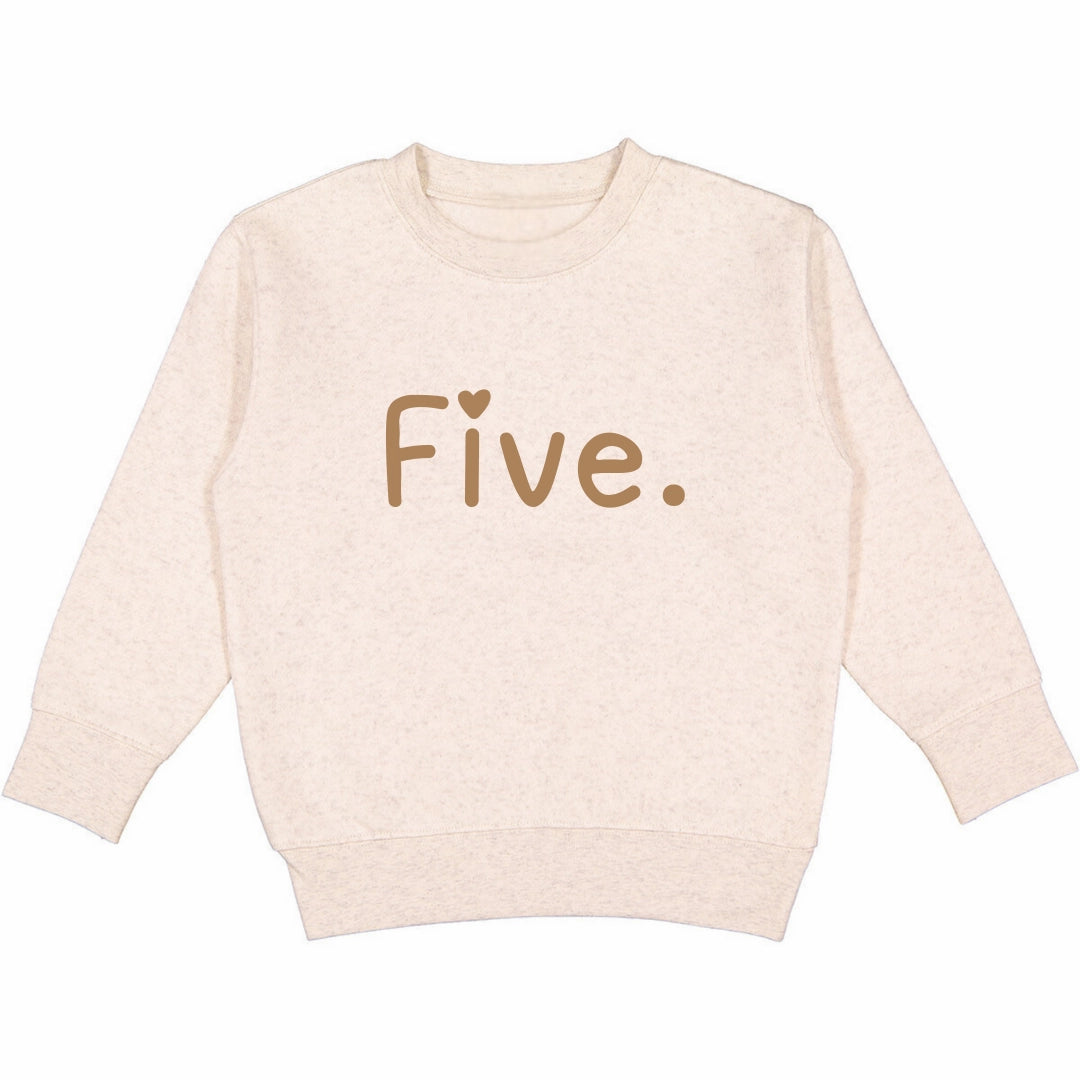 Beige Birthday Vibes Sweatshirt