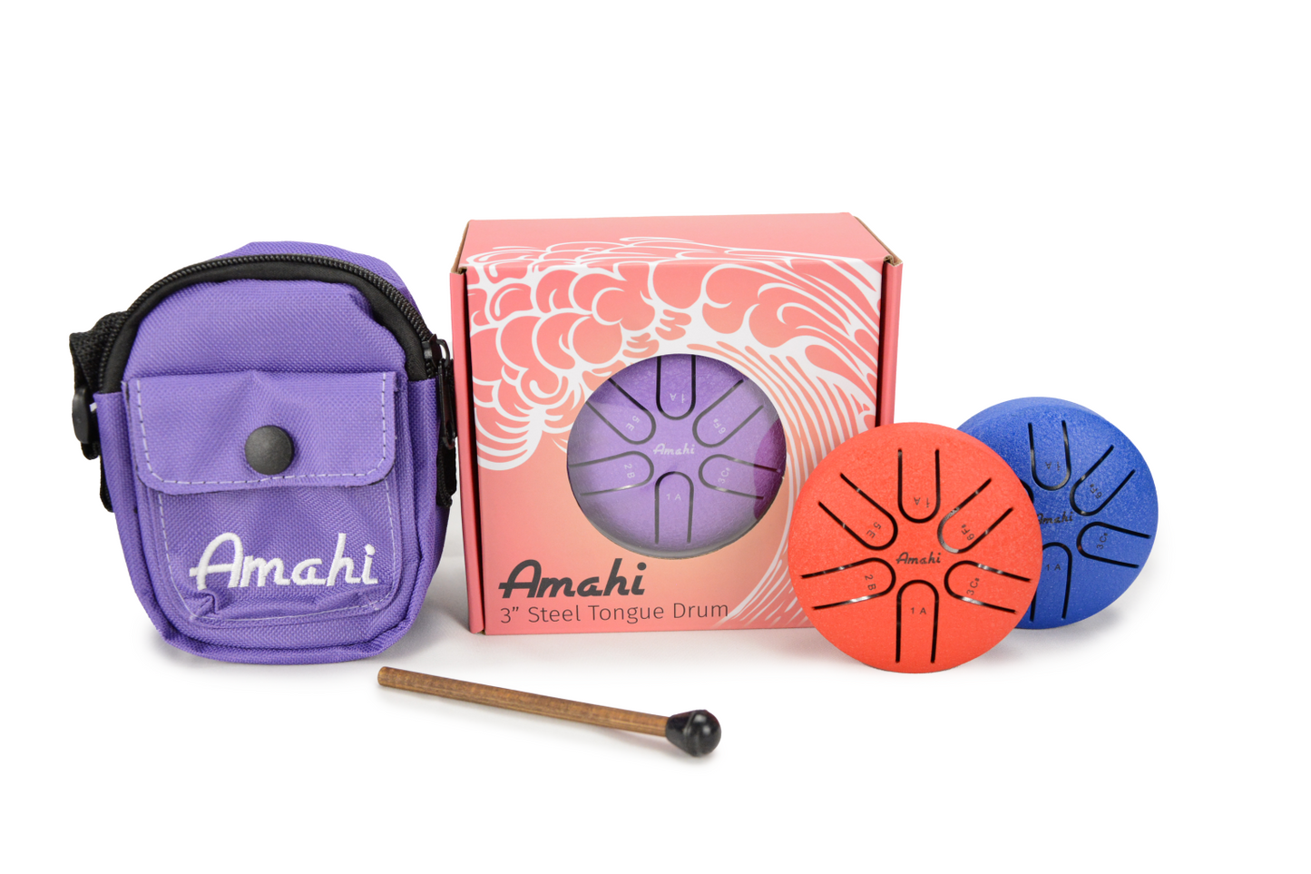 3” Steel Tongue Drum Blue