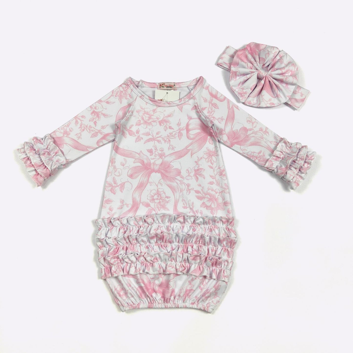 Waverly Pink Baby Gown