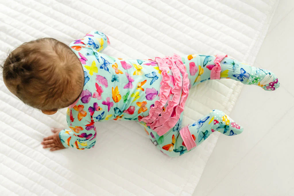 Butterflies Ruffle Footie