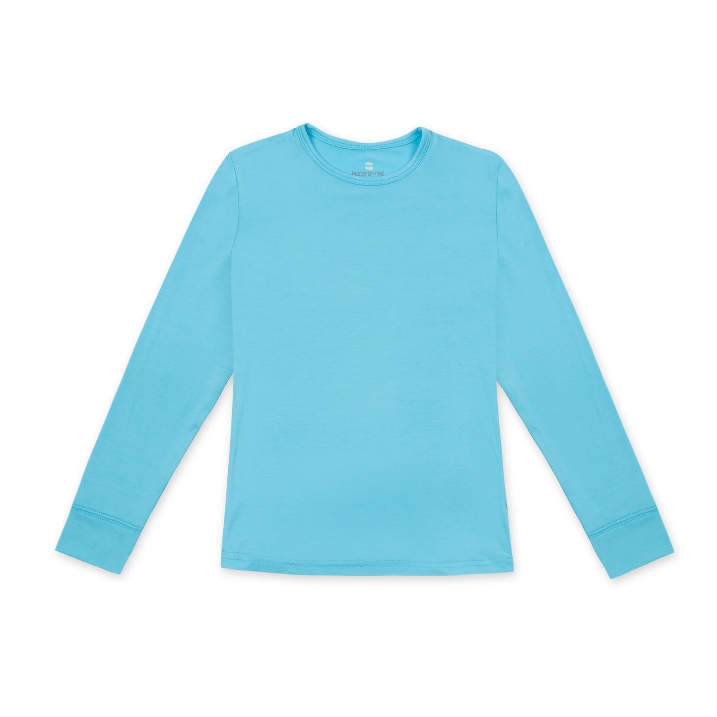 Blue LS Scoop Tee