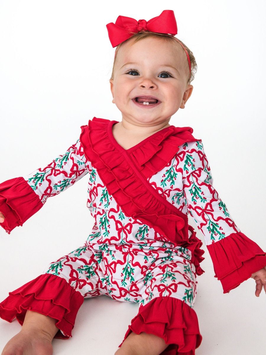 Carol of the Bows Ruffle Flare Romper