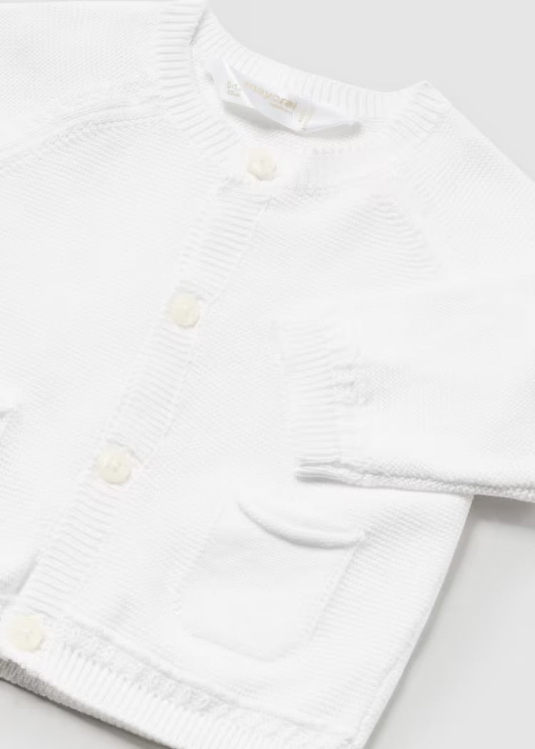 White Knit Cardigan