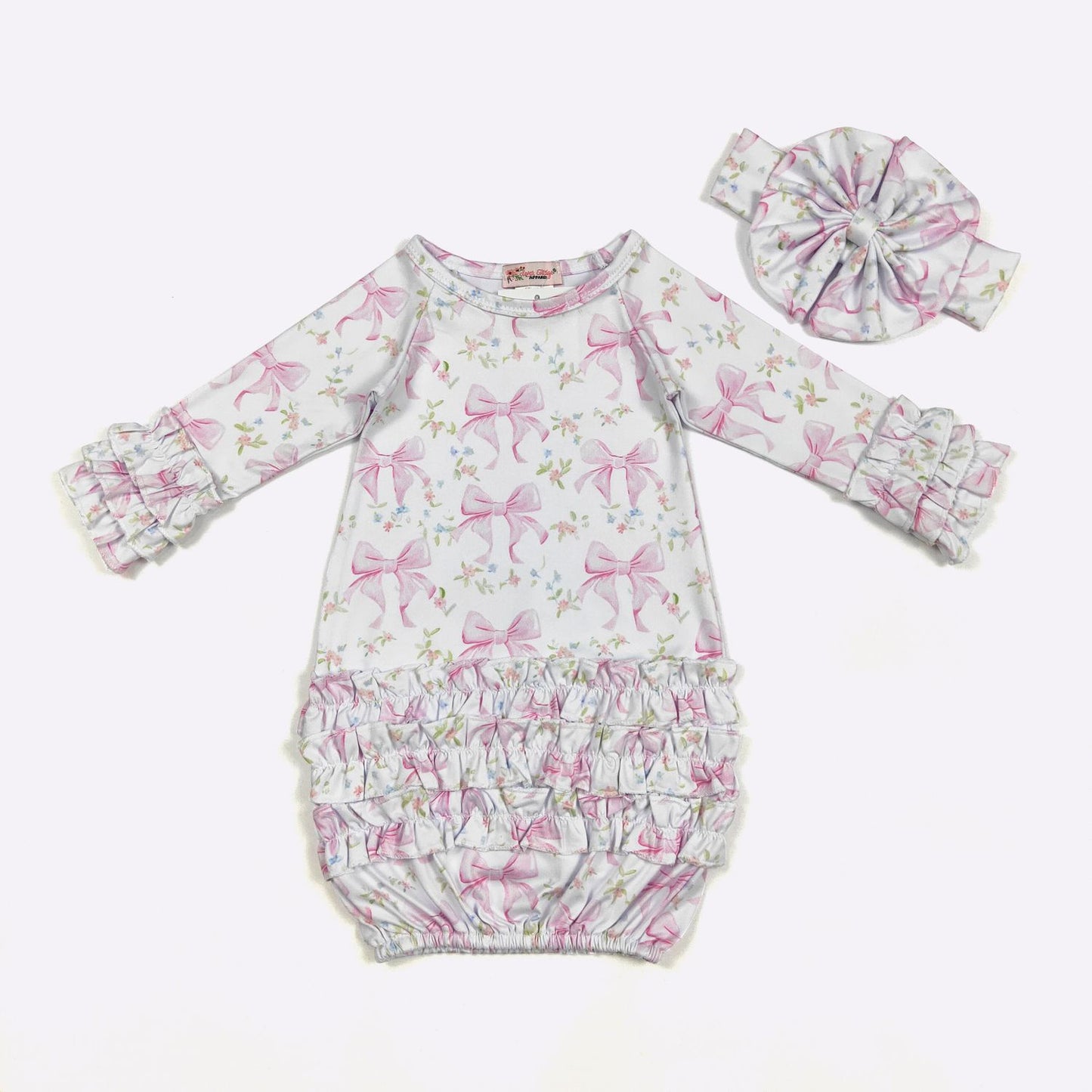 Pretty in Pink Coquette Baby Gown
