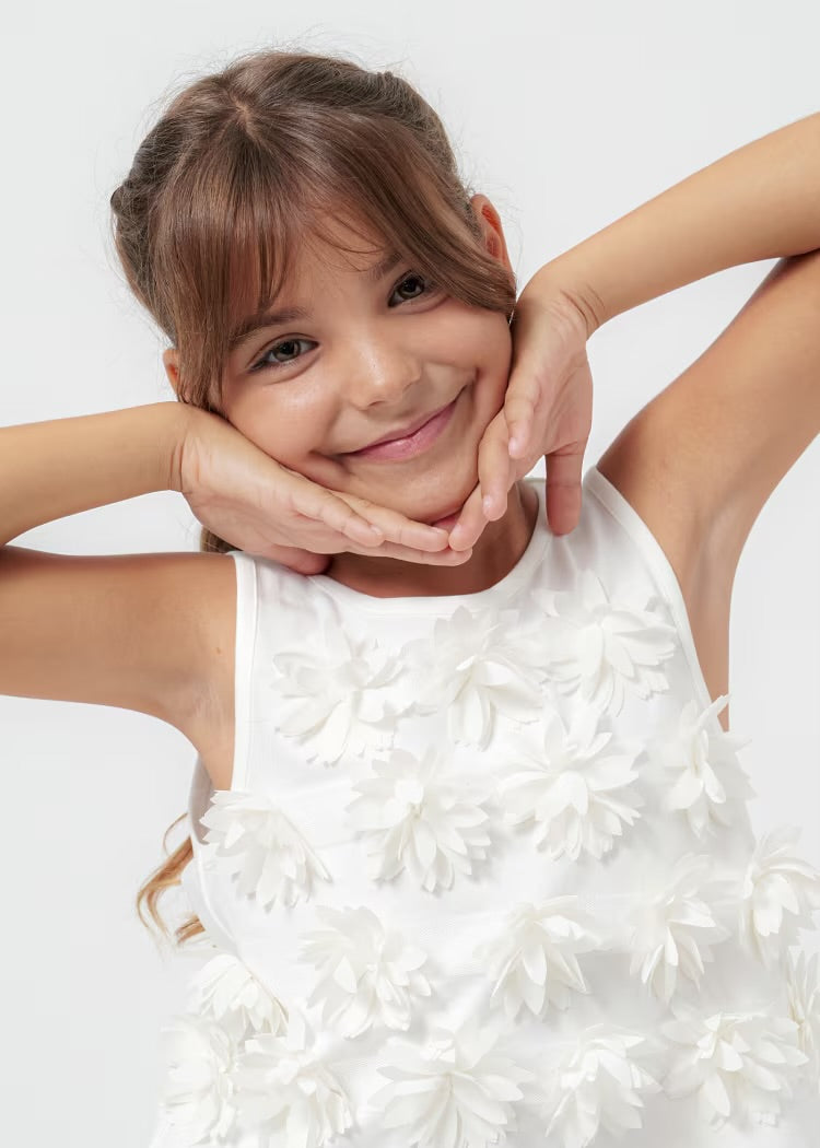 White Flower Tank