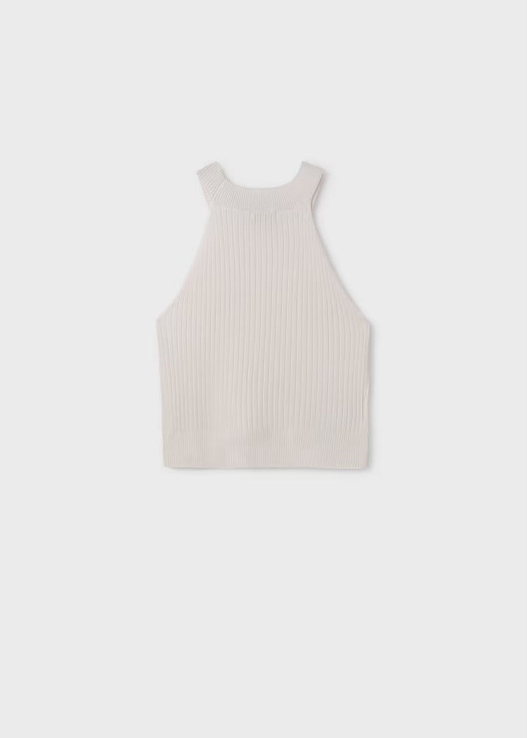 Cream Knit Tank