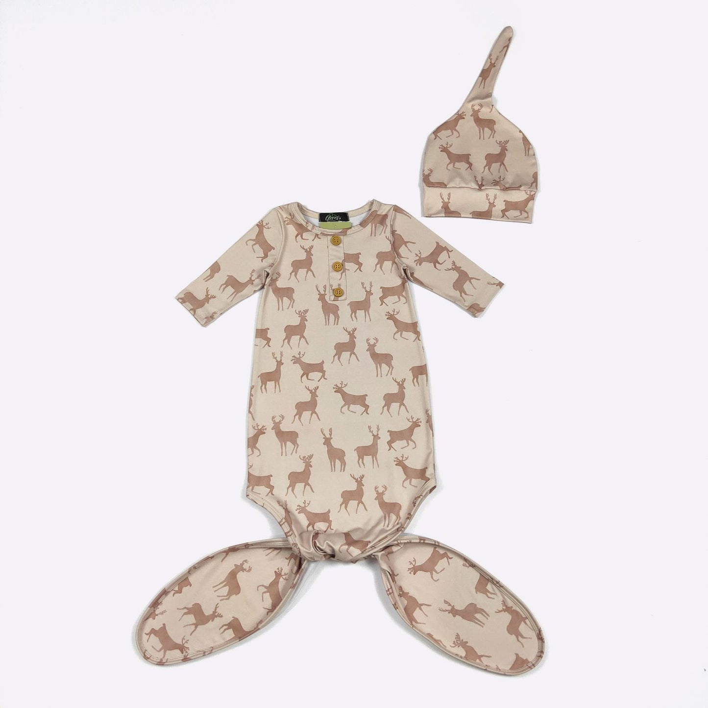 Deer Baby Knotted Gown