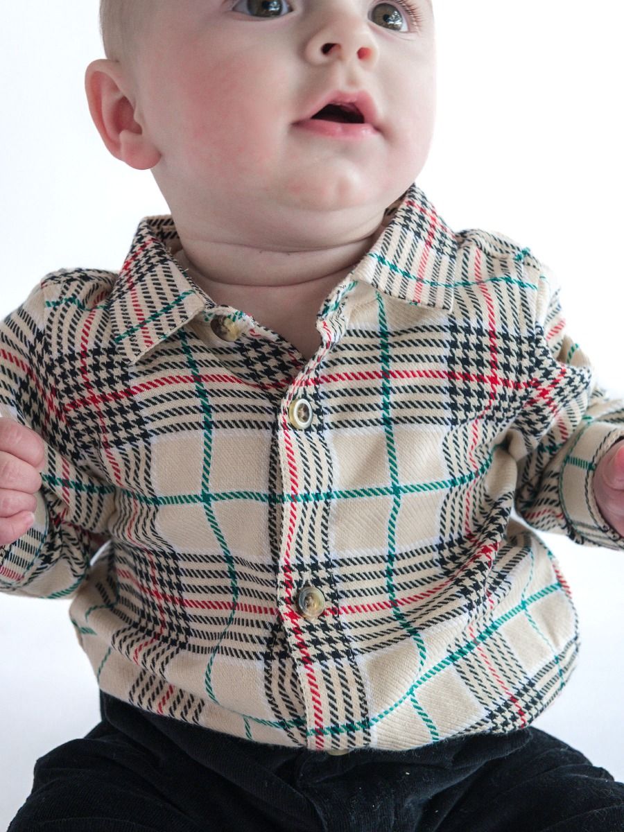 Tannen Plaid Button Down Bodysuit