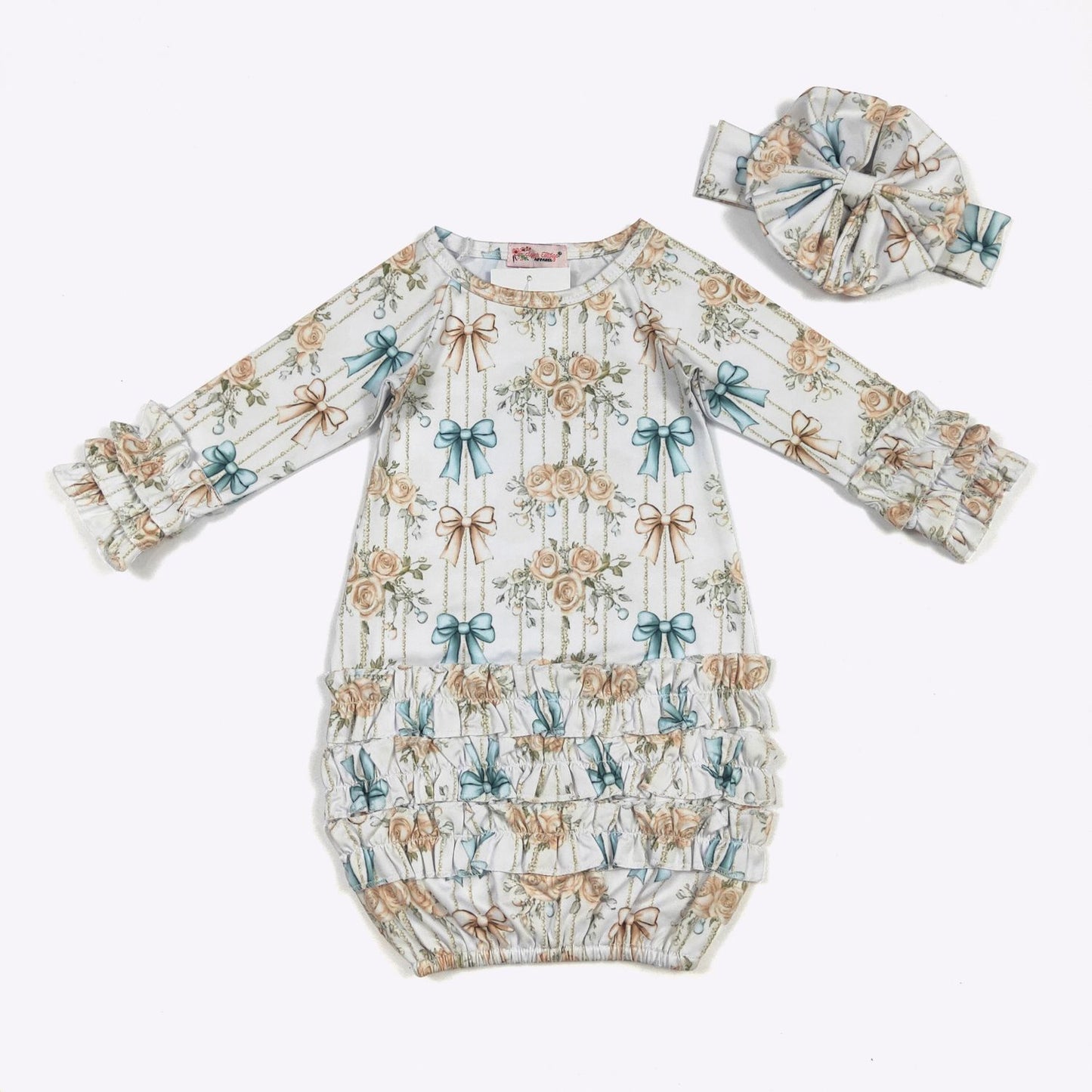 Bouquet Coquette Baby Gown