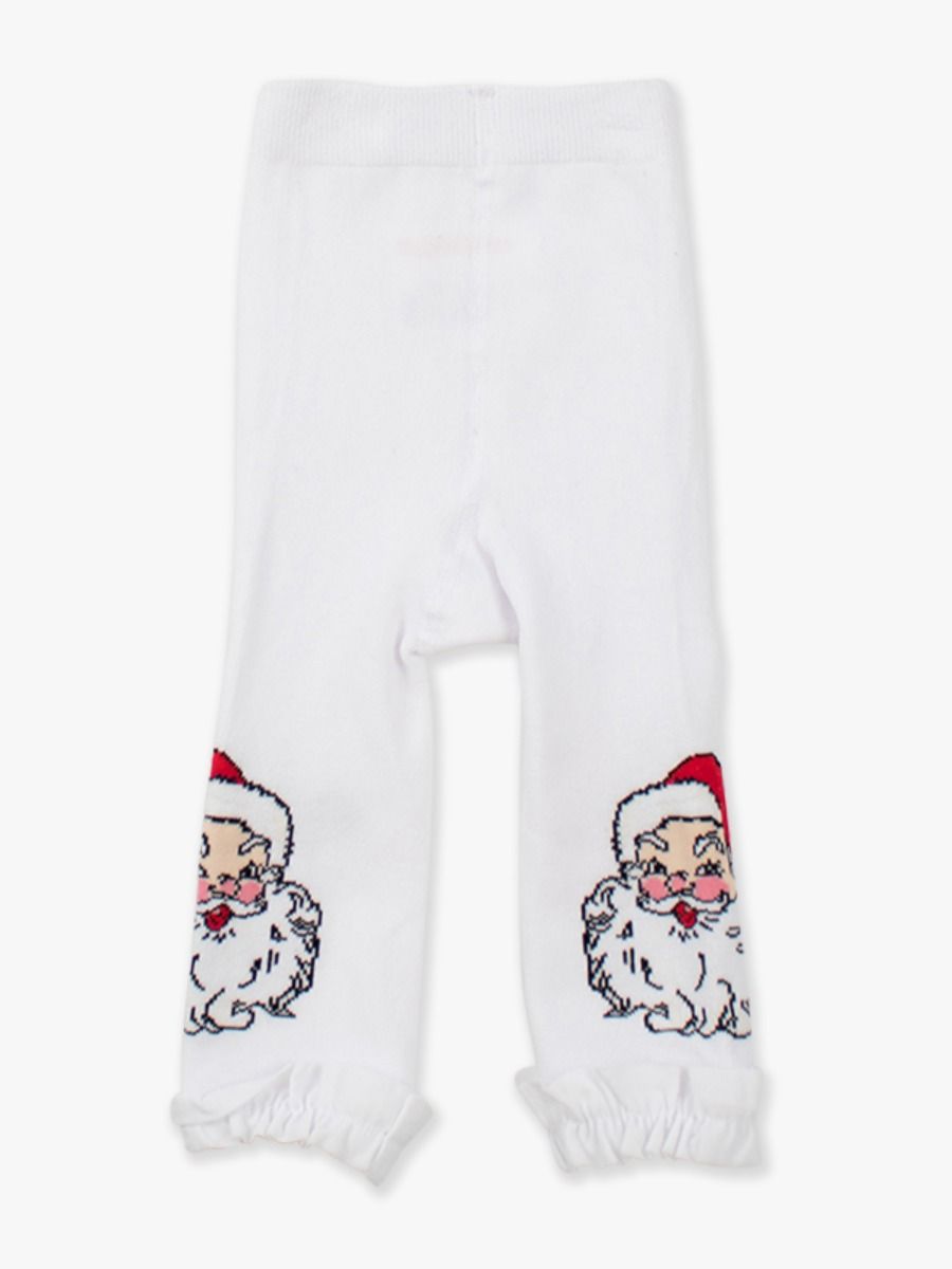 Santa Joy Patterned Footless Ruffle Tights