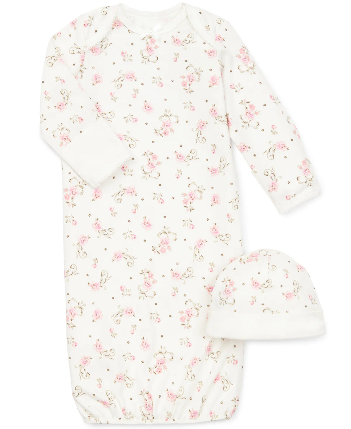 Vintage Rose Sleeper Gown & Hat