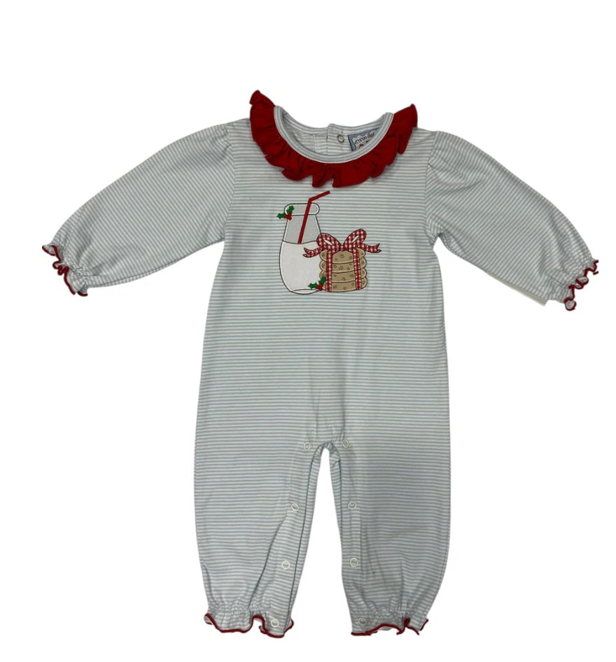 Milk & Cookies Girls Romper