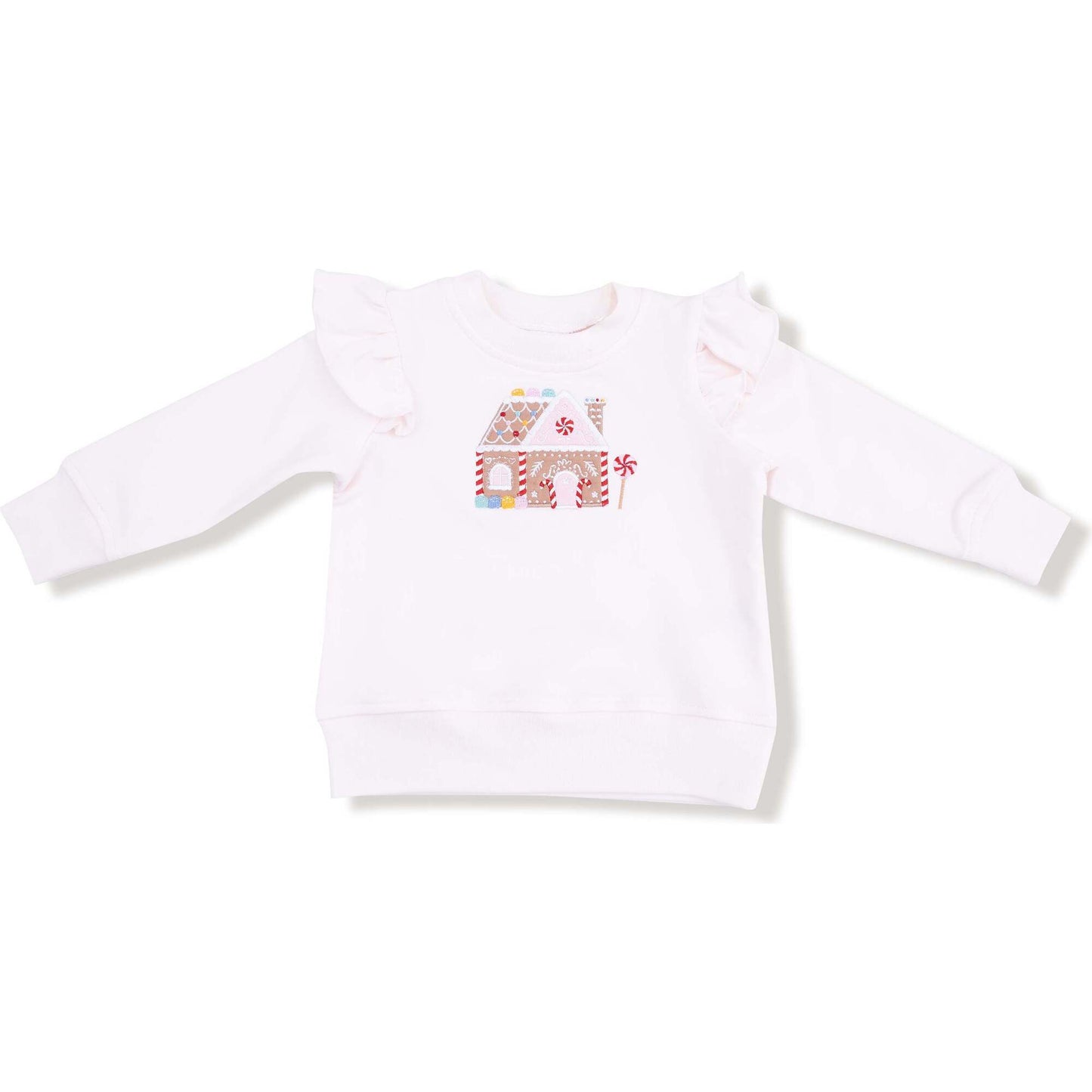 Gingerbread Pink Ruffle Sweatshirt
