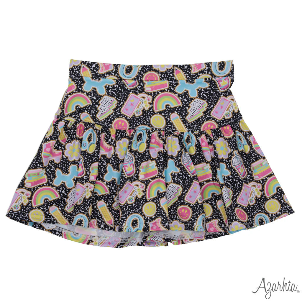 Composition Collage Gathered Skort