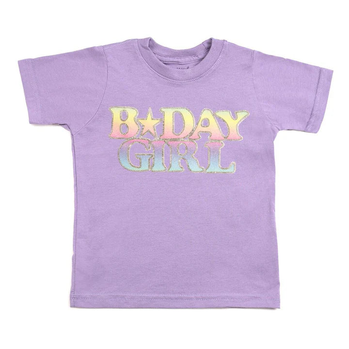 Lavender Pastel Rainbow Bday Tee