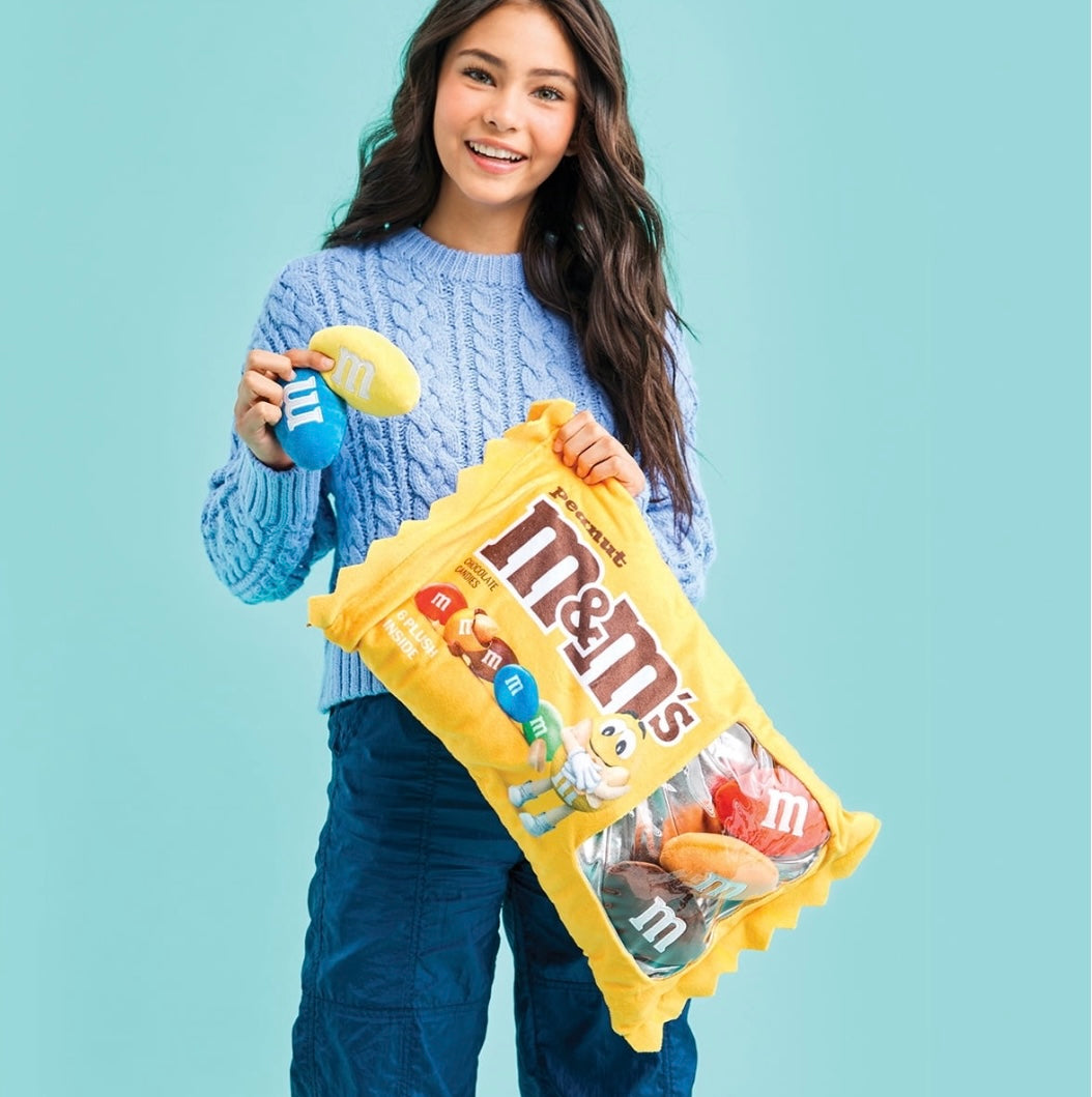Peanut M&M Plush Pillow