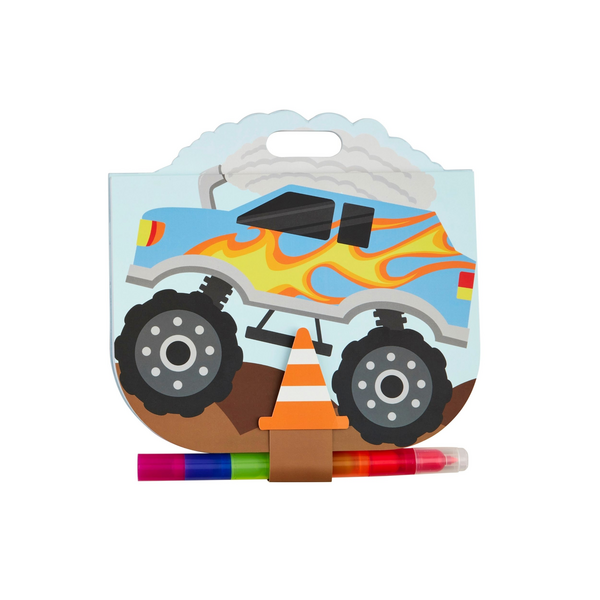 Monster Truck Sketchpad & Marker Set