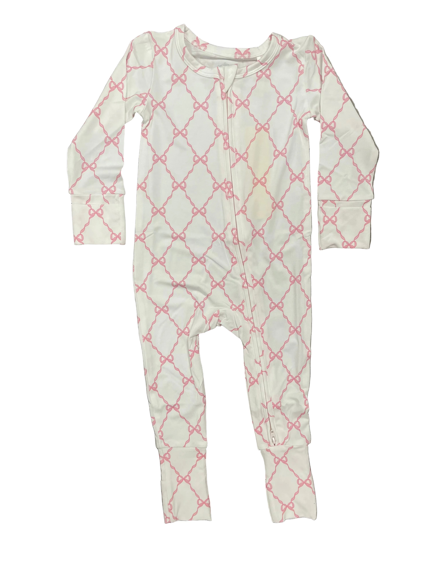 Bow Trellis Convertible Footie