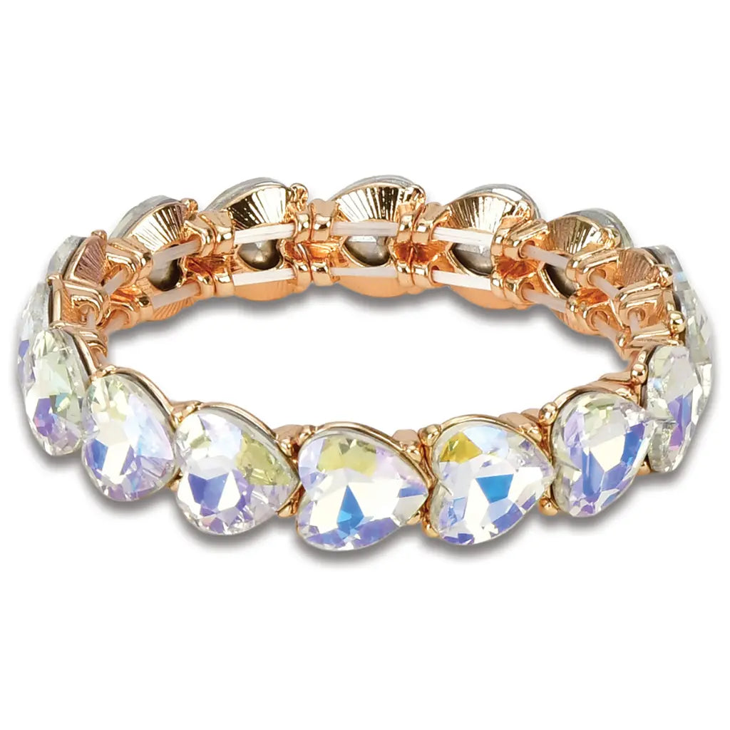 Iridescent Heart Bracelet