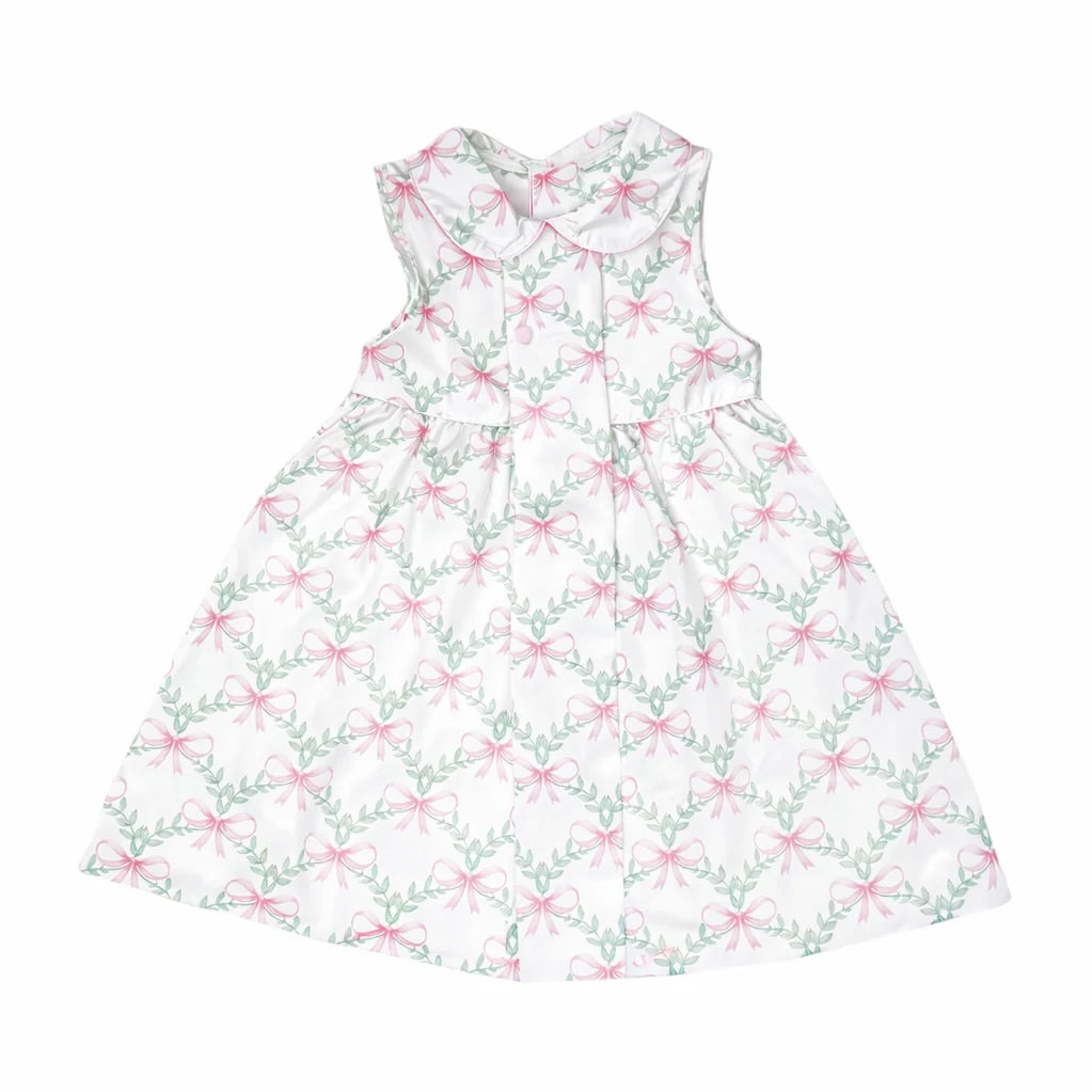 Bow Floral Button Dress