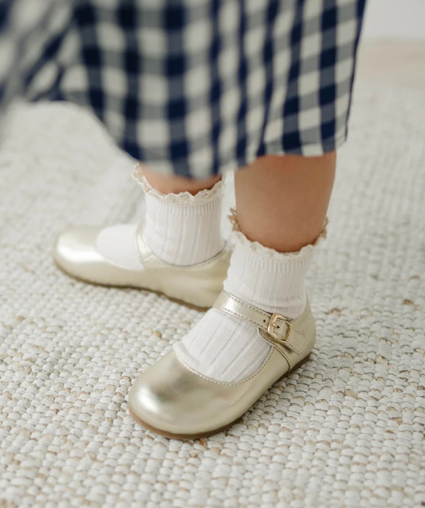 Gold Rebecca Special Occasion Flat