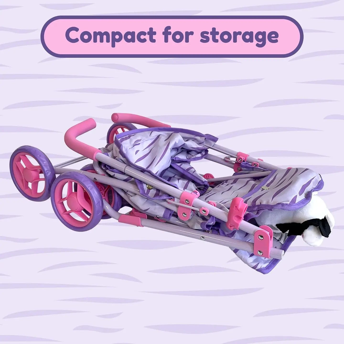 Purple Zebra Stroller