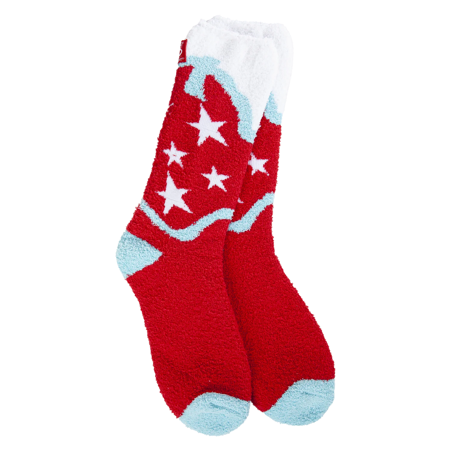 Patriotic Fuzzy Socks