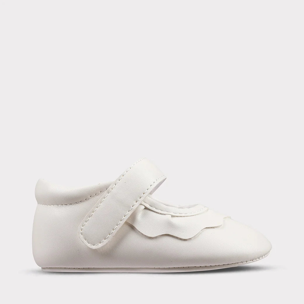 White Amina Crib Shoe
