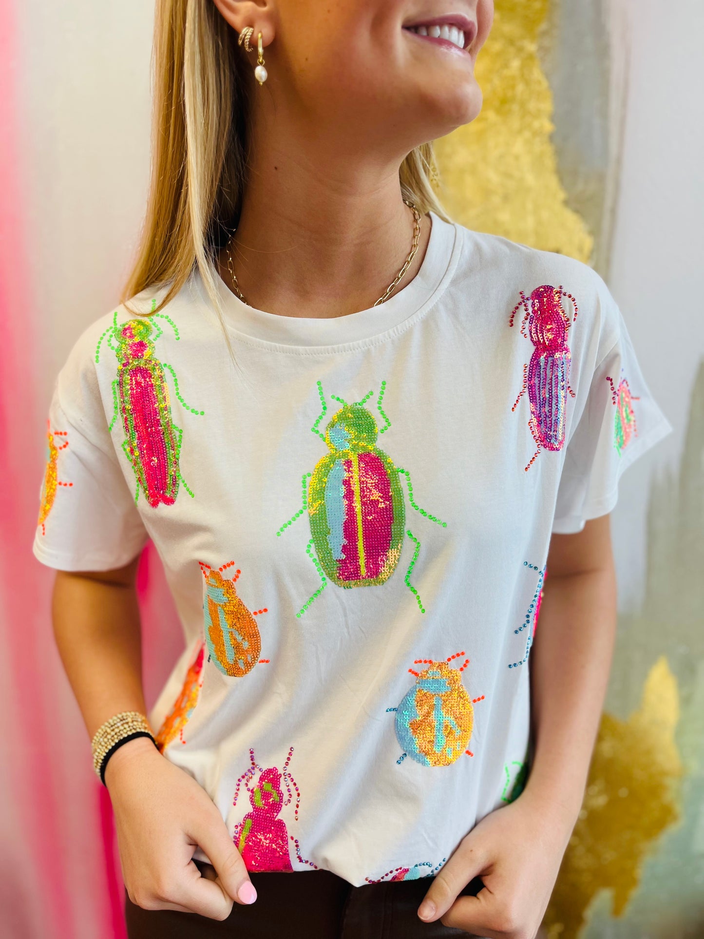 Scattered Neon Beetle Tee