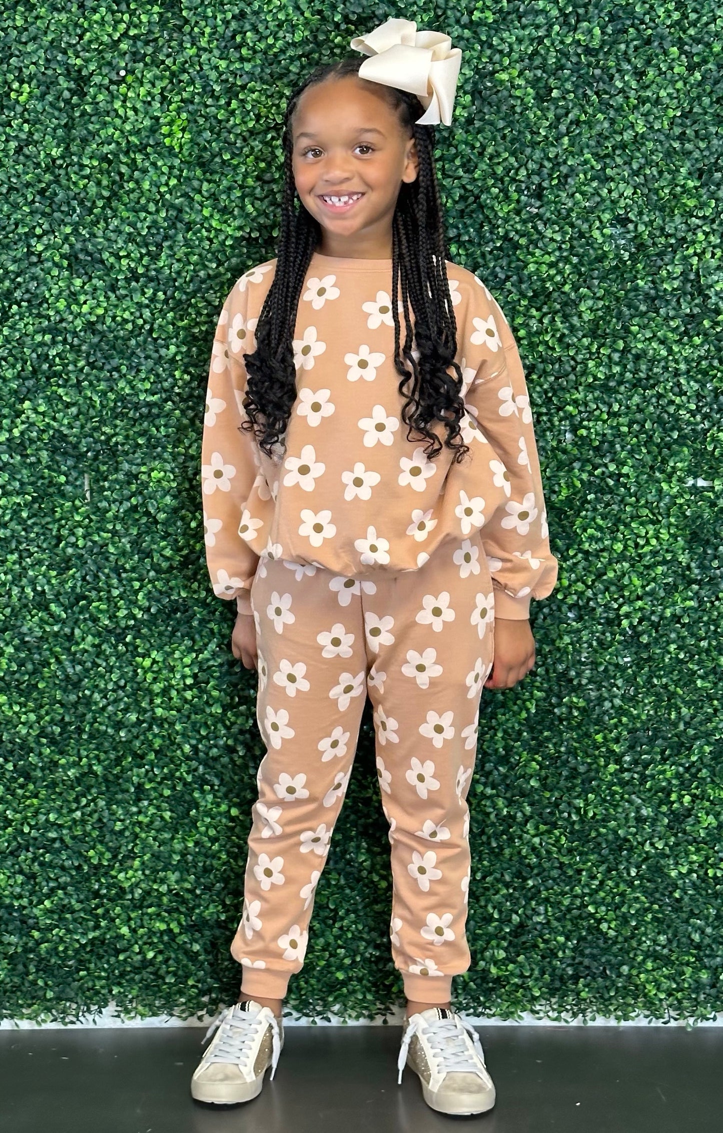 Melon Daisy Jogger Pant