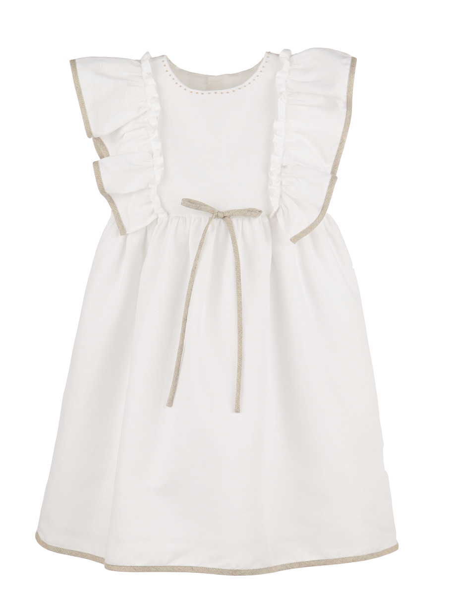 Ivory Claim Ruffle Dress