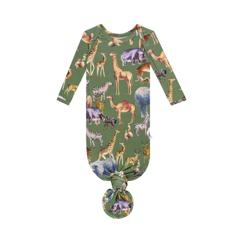 Posh Safari Knotted Gown