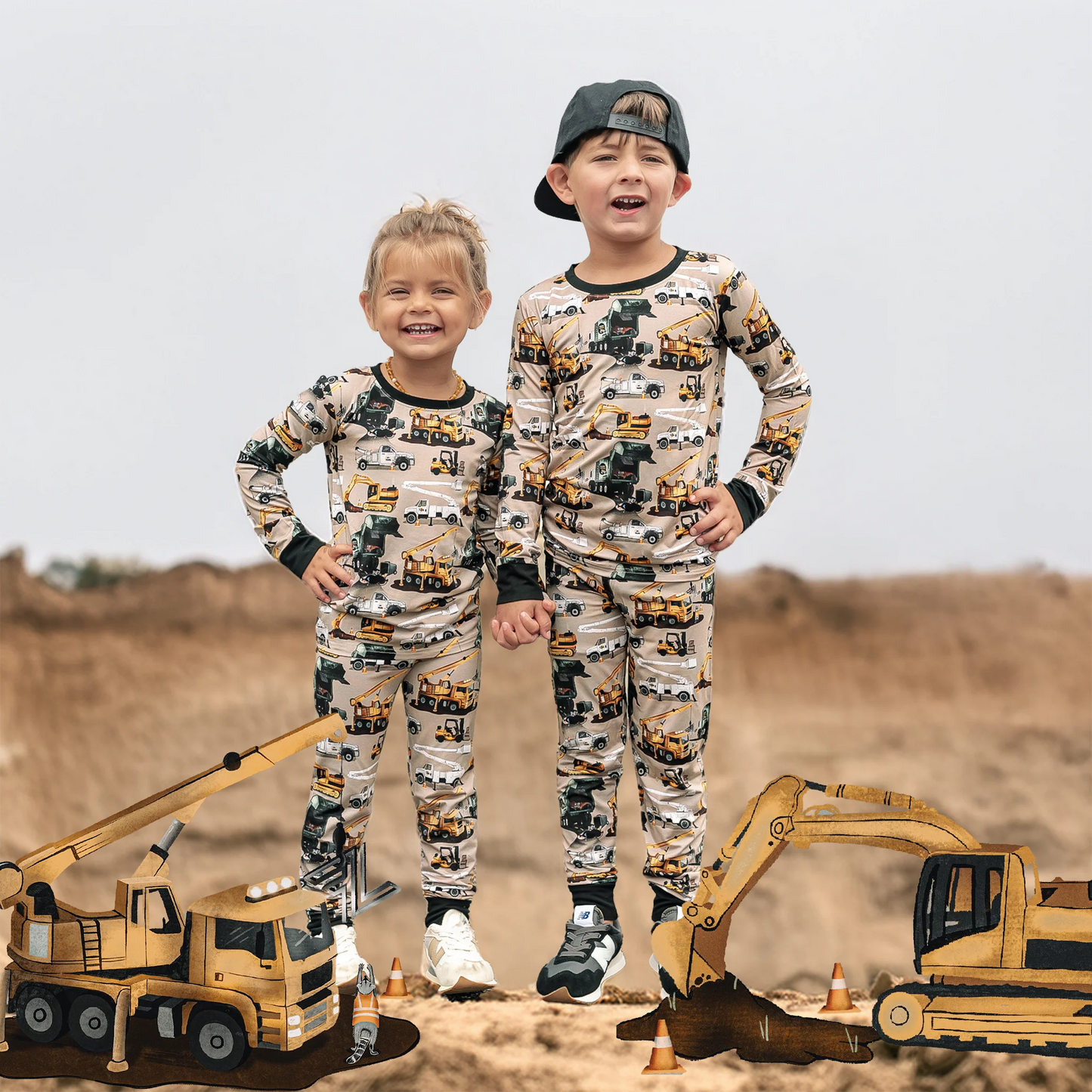 Work Hard Play Hard Pajama Set