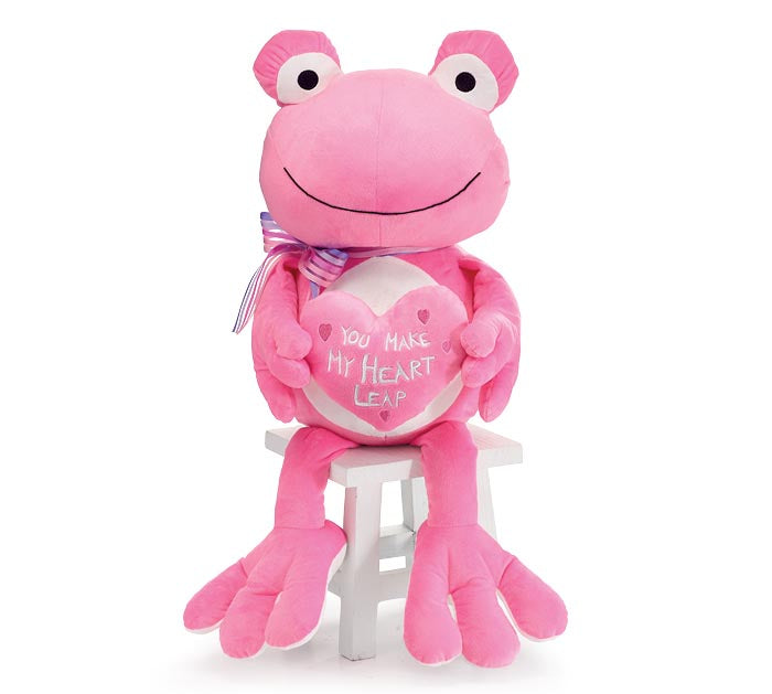 Pink Valentine Frog With Heart