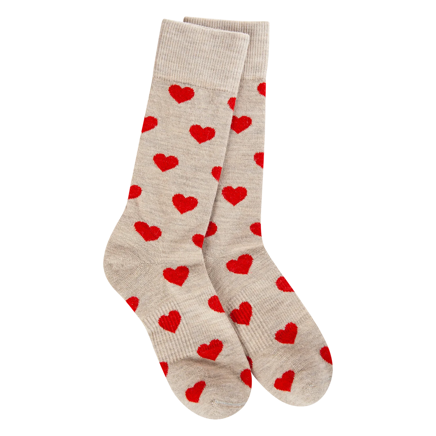 Oatmeal Heart Socks
