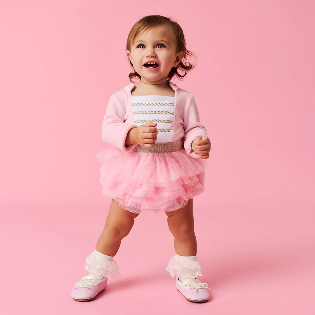 Pink Nutcracker Tulle Bodysuit Dress